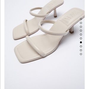 Zara goat leather heels bloggers fav